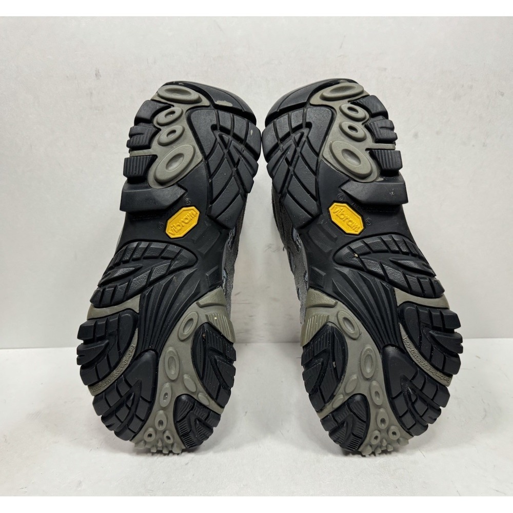 Merrell Moab Mid Waterproof Hiking Boots Womens Size 8 Gray Periwinkle J88792 - Picture 6 of 9